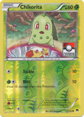 Chikorita 1/122 Reverse Holo Promo - 2016 Pokemon League